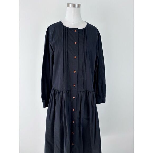 Vintage The J. Peterman Company Cotton Black Amish Dress NWT - Picture 2 of 9
